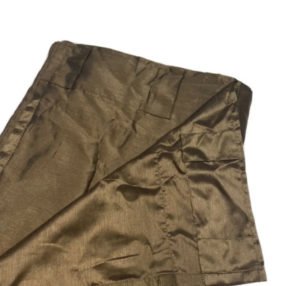 1 Single Brown Curtain Panel 94 Faux Silk Drape